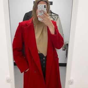 Red long coat (oversized)